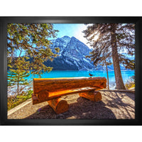 Banff National Park Canada Nature View - Toile encadree - 35" x 27"-Impression d'art de haute qualité avec passe-partout et encadrement professionnel