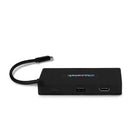 Aluratek - Hub multimédia USB Type-C et lecteur de carte avec HDMI/VGA-Prise en charge du disque dur de grande capacité
