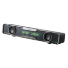 Edifier - Barre de son multimédia QS30 alimentée par USB, avec Bluetooth, basses améliorées, microphone intégré et effets d’éclairage dynamiques – Noir-Le récepteur audio Bluetooth V5.4 assure une diffusion sonore fluide avec une connexion stable