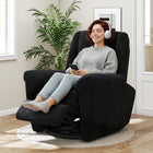 HOMCOM - Fauteuil inclinable électrique avec ports USB - noir-Mouvement de balancement doux pour une relaxation apaisante   