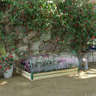 Outsunny - jardinière surélevée 12 poches 4 pi L x 3 pi l x 2 pi H avec serre et fenêtres enroulables-La housse en plastique offre une protection contre les intempéries à l’intérieur et un espace de culture sécurisé pour les plantes
