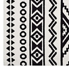 Modway - Haku Tribal marocain géométrique Tapis de 5 pi l x 8 pi L - Noir et blanc-Résistant aux taches / Facile à nettoyer