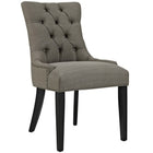 Modway - Regent Touffe Tissu Chaise à manger - Granite-Chaise de salle à manger à touffes