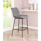 Zuo - Byron Tabouret de comptoir - Gris-Assemblage requis
