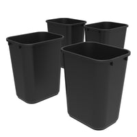 Storex - Poubelle 39L - Noir-La taille de 10,25 gallons offre suffisamment d'espace pour éliminer les déchets sans avoir à les vider fréquemment