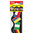Trend Enterprises World Flags Terrific Trimmers-Des couleurs et des designs vibrants attirent l'attention sur vos messages et vos documents partout où les gens se réunissent.