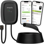 Emporia - Chargeur de niveau 2 classique 40 A pour véhicules électriques avec câble de 7,3 m (24 pi) - NACS (TESLA) - Prise NEMA 14-50 - Noir-Offre une vitesse de recharge jusqu à neuf fois plus rapide avec jusqu à 46 miles par heure en installation câblée à 48A ou jusqu à 38 miles par heure avec connexion nema à 40A, beaucoup plus rapide qu une prise murale standard pour une recharge efficace