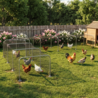 PawHut - Tunnel à poules extra long pour l’extérieur, 354 po x 39 po, acier galvanisé-Structure en acier galvanisé résistante à la rouille pour une durabilité extérieure à long terme  
