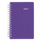  Blueline - 2027 Agenda quotidien DuraFlex – 8 po x 5 po – couleurs assorties – bilingue-Reliure spirale double avec couverture rigide Duraflex extra robuste