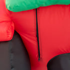 HOMCOM - Décoration de jardin gonflable de Noël de 1 - 80 m - Père Noël sur un tronc-Livré avec tout le matériel et les accessoires nécessaires 