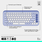 Logitech - Pop Icon ensemble clavier et souris Bluetooth - Lilas-Compatible avec les ordinateurs portables MacBook Neo : connexion Bluetooth instantanée, compatibilité parfaite et couleurs assorties