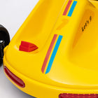 Qaba - Kart à pédales électrique pour enfants 6V 7AH - jaune-Ceinture de sécurité à deux points et dossier pour plus de sécurité et de confort 