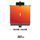 Blackstone - 17" Gril de table avec capot-Conception portable : Emportez cette plancha avec vous dans toutes vos aventures.