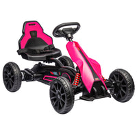 Aosom - Kart électrique 12v avec marche avant/arrière - pour 3-8 ans - rose-Vitesses élevées et basses, allant de 1,9 à 3,1 mph (3-5 km/h) 