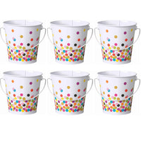 Teacher Created Resources - Seau à confettis - paquet de 6-Excellent moyen d'organiser les petits objets de la classe et de les rendre facilement accessibles