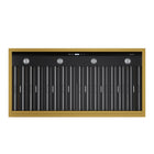 KUCHT KRH48TG 48 po Hotte murale - 900 CFM - Gemstone-Écran LCD à commande tactile par capteur permettant de choisir la vitesse appropriée