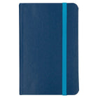 JAM Paper - Petit carnet à couverture rigide avec élastique - 100 feuilles lignées - 3 3/4" x 5 5/8" - Bleu-Couleur : bleu | Soyez élégant et organisé avec un carnet de notes colouré.