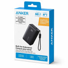 Anker - Batterie Portable Compacte 5000 mAh 22,5 W - Noir-Une batterie que vous pouvez emporter partout : sa capacité de 5 000 mAh offre une autonomie fiable au quotidien, atteignant jusqu’à 70 % sur iPhone 17, jusqu’à 56 % sur iPhone 17 Pro Max et jusqu’à 69 % sur Samsung S25. Une dragonne intégrée facilite son utilisation. (Remarque : données issues de tests internes en laboratoire.)