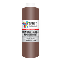 DEMCO EnCouleurs Inc Peinture tactile scolaire - 500 mL - Brun-Peinture tactile scolaire