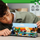LEGO - Minecraft Biomes miniatures-Inclut les microfigurines Steve, Creeper, Mooshroom, d’un zombie momifié et du pillard Minecraft