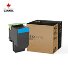 Ecotone - C231HC0 Remanufacturés Toner Cartridge - Cyan-Type : Réusinée EcoTone