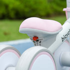 Qaba - Vélo d'équilibre pour bébé avec siège réglable - rose-Matériaux : Alliage d’aluminium, Polypropylène 
