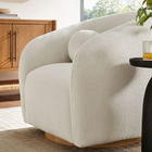 Modway - Holland Pivot Tissu chenille Fauteuil - Crème-Coussins d’accent pour balle