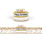 Teacher Created Resources - Couronnes de confettis joyeux anniversaire, 30 par paquet, 2 paquets-Mesure 24 po x 5 po