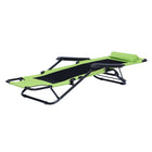 Dura Housewares - ensemble de 2 chaises Malta - Vert et noir - paquet de 2-Oreiller amovible pour appuie-tête