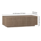 Hudson&Canal - Table basse rectangulaire Reyes 48" L - Chêne gris vieilli-9
