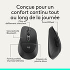 Logitech - Signature Comfort Plus M850 L, souris sans fil - Noir-Adapté à vos besoins : les boutons personnalisables via Logi Options+ s'adaptent à vos tâches et vous aident à en faire plus , dans l'application, vous pouvez augmenter la productivité entre les applications, ajuster les niveaux de DPI et personnaliser votre flux de travail