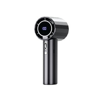 Powerology - Ventilateur portatif haute vitesse avec commande à molette à 100 niveaux et écran DEL - noir-100 niveaux de vitesse réglables offrent un refroidissement personnalisé