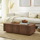 Hudson&Canal - Table basse rectangulaire Reyes 48" L - Noyer satiné-Caractéristiques assemblage facile