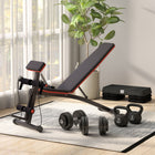 Soozier - Banc De Musculation Pliable Et Réglable - Banc D'entraînement Pour Développé Couché Et Abdos Avec Haltères-Fabriquée en matériaux EVA, la housse du coussinet est facile à nettoyer et durable  