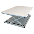 Uncaged Ergonomics - Support de bureau assis-debout Mini Changedesk - Blanc-Breveté : ce modèle fait partie de la gamme brevetée économique change de bureaux transformables assis/debout, conçus à l'interne et fabriqués exclusivement par uncaged ergonomics.