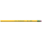 Ticonderoga - Crayons de bois - Dur - #3 H - Jaune - Paquet de 12-Gomme à effacer sans latex