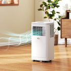 HOMCOM - climatiseur portable 8000 BTU pour pièce jusqu’à 344 pi² - crème-Écran LED supérieur facile à lire avec télécommande 