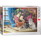 Eurographics - Casse-tête chats casse-tête - 1000 pièces-Carton recyclé