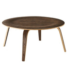Modway - Fathom Bois Table basse - Noyer-Table basse moderne du milieu du siècle