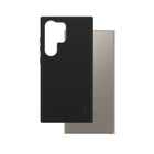 PanzerGlass - CARE Fashion avec QI Compatible Samsung Galaxy S25 Ultra - Noir-Audacieusement tendance. Compatible QI