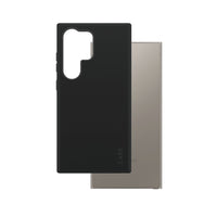 PanzerGlass - CARE Fashion avec QI Compatible Samsung Galaxy S25 Ultra - Noir-Audacieusement tendance. Compatible QI