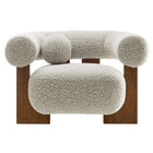 Modway - Jace Boucle Chaise d’accent - River Rock-7