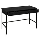 Hudson&Canal - Bureau Nolan 48" - Noir-Nettoyer avec un chiffon doux et sec, sans produits chimiques agressifs ni produits de nettoyage abrasifs