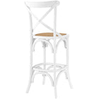 Modway - Gear Tabouret de bar - Blanc-Aucune assemblée requise