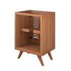 Modway - Birdie 24" Bois de teck Armoire de toilette de salle de bain (lavabo non inclus) - Naturel-8