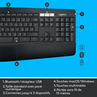 Logitech - Ensemble clavier et souris sans fil MK850, français-Profitez d'un confort optimal sans renoncer à votre productivité grâce à l'ensemble puissant MK850 Performance.