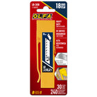 OLFA - Lames sécables de 18mm LB-30B - Paquet de 30-Acier au carbone japonais de qualité supérieure