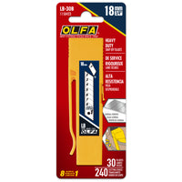 OLFA - Lames sécables de 18mm LB-30B - Paquet de 30-Acier au carbone japonais de qualité supérieure