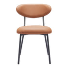 Zuo - Rorun Chaise de salle à manger - Brun - Ensemble de 4-Confort moelleux et rembourrage durable