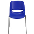Flash Furniture - Chaise coquille marine ergonomique et empilable de la série HERCULES avec hauteur de siège de 16 po.-Trous de drainage pour assister à sécher